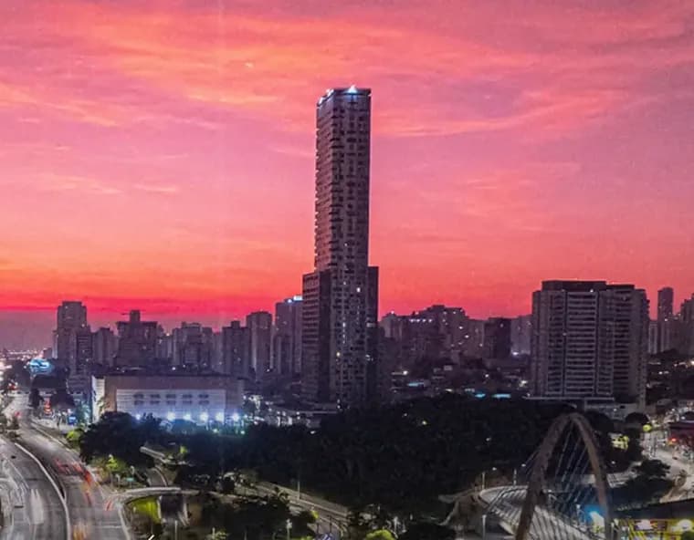 Vista aérea da Zona Leste de São Paulo